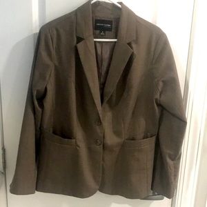 Executive Clothing blazer size 16 taupe color
